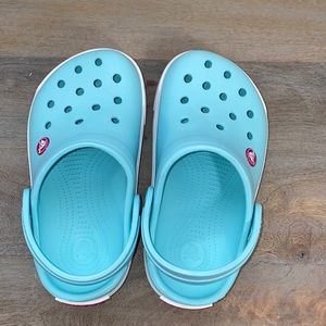 Blue kids crocs